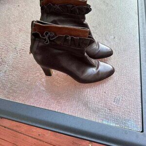 MOSCHINO CHEAP & CHIC/Vero Cuoio Ankle Boots Sz Euro 40/US 9.5, Made in Portugal